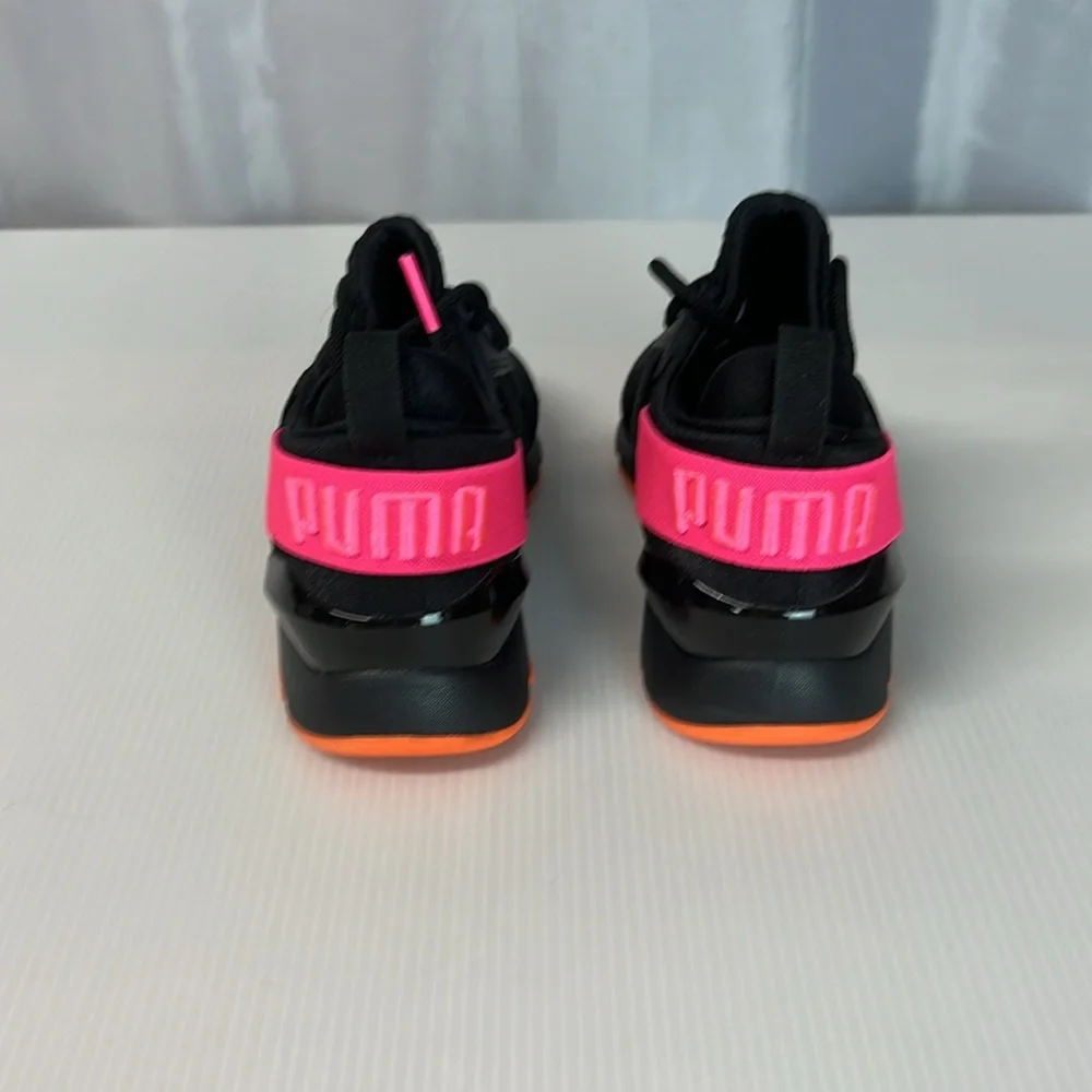 Puma Kids Black and Orange Sneakers. New but no tags. Phlf 2246